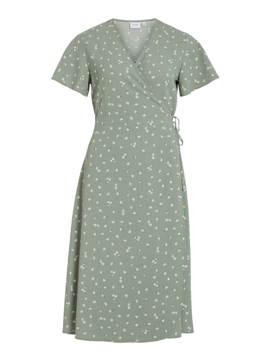 VILOVIE Dress - Green Milieu