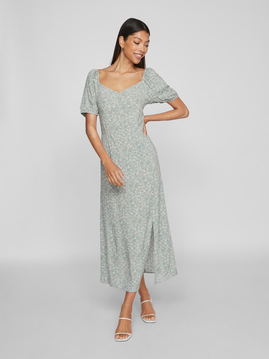 VIKATA Dress - Green Milieu