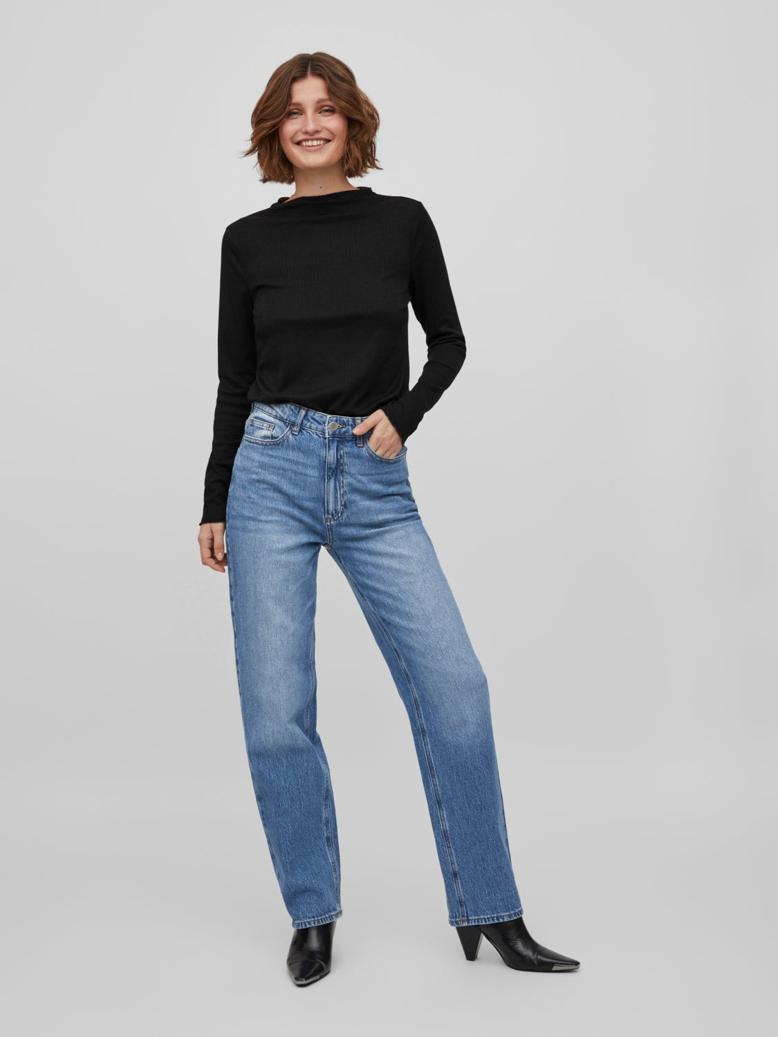 VIKELLY Jeans - Medium Blue Denim