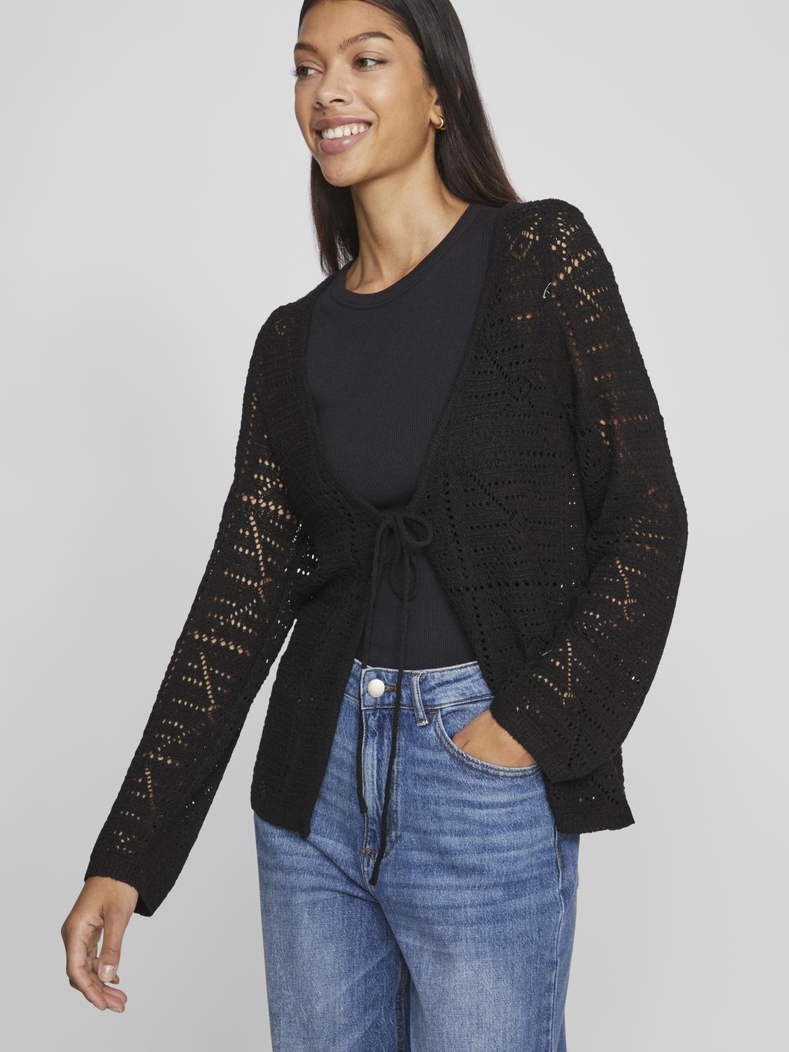 VITRIL Knit Cardigan - Black